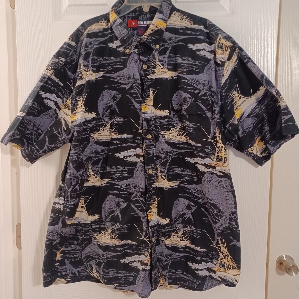 *Donating soon if not sold* XL Reel Legends button-down shirt